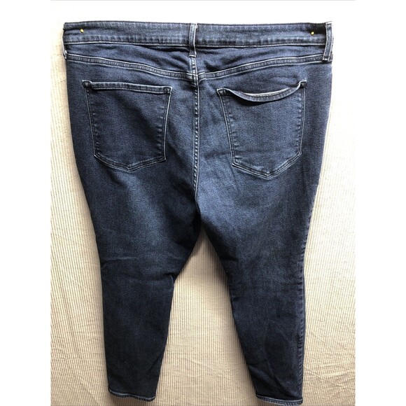 Old Navy Super Skinny Jeans Size 18 Petite Mid Rise Rockstar Factory Destroyed - Picture 15 of 16